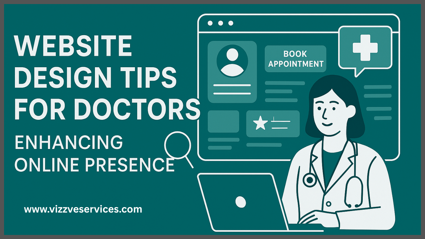 Website design illustration for doctors in 2024